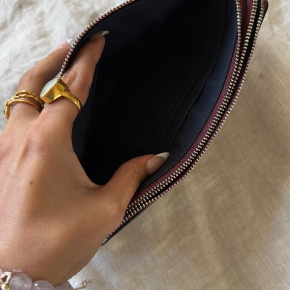 Coach Signature White Wristlet Clutch - Picture 3 of 4